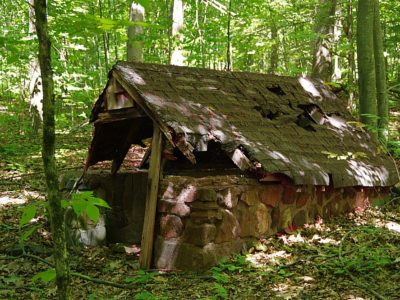 Old stone house on Speer Preserve.