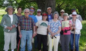 Participants in the 2019 Celebrate Bloomfield hike at Auerfarm State Park Scenic Reserve, photo courtesy Dennis Hubbs